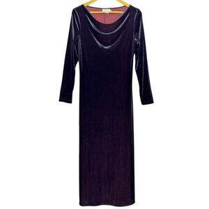 iridescent velvet dress blue and red retrofte Women's Iridessa Velvet Dress - Red